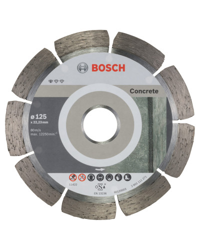 Алмазный круг Bosch Standard for Concrete 125x22.23x1.6x10 мм, 10 шт