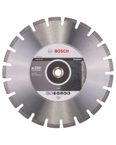 Алмазный круг Bosch Standard for Asphalt 350x20/25.4x3.2x10 мм