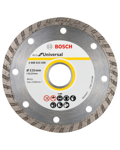 Алмазний круг Bosch ECO for Universal Turbo 125x22.23x2.4x7 мм, 10 шт