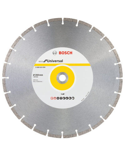 Алмазний круг Bosch ECO for Universal 350x20x3.2x8 мм