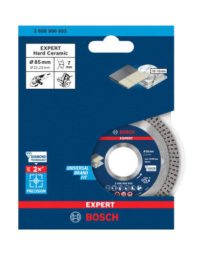 Алмазний диск Bosch Expert HardCeramic 85x22.23х1.6x10 мм