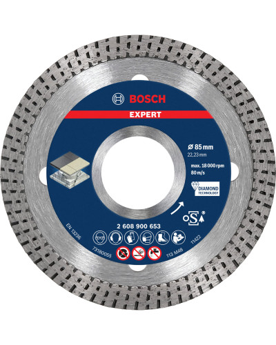 Алмазний диск Bosch Expert HardCeramic 85x22.23х1.6x10 мм