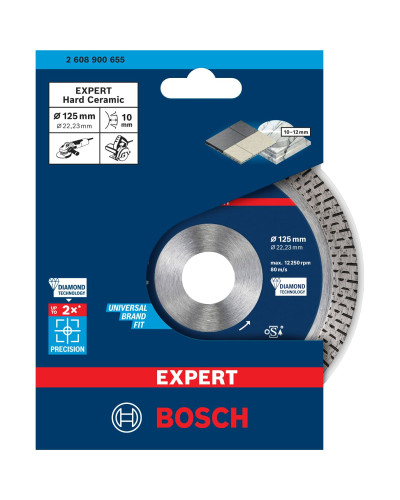 Алмазний диск Bosch Expert HardCeramic 125x22.23х1.4x10 мм