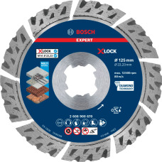 Алмазний диск Bosch Expert MultiMaterial X-Lock 125x22.23х2.4x12 мм