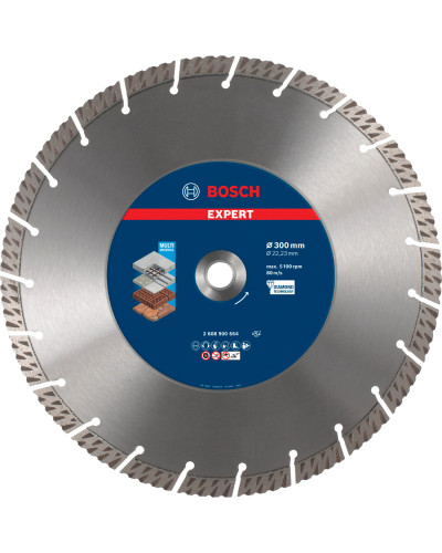 Алмазний диск Bosch Expert MultiMaterial 300x22.23х2.8x15 мм