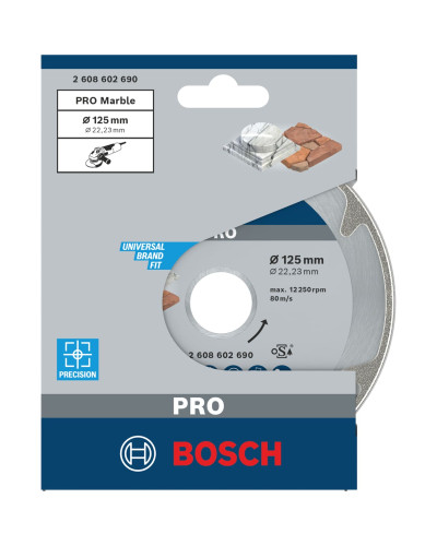 Алмазний круг Bosch PRO Marble 125x22.23x2.2x3 мм