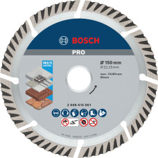 Алмазный круг Bosch PRO Multi Material 150х22.23х2.4х10 мм, 10 шт