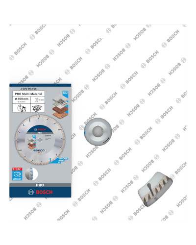 Алмазний круг Bosch PRO Multi Material 300х20х3.3х10 мм