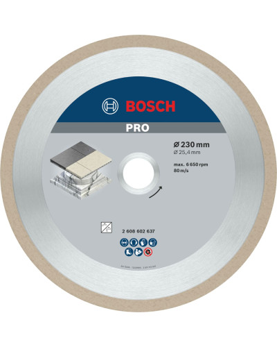 Алмазный круг Bosch PRO Ceramic 230x25.4x2.4x10 мм
