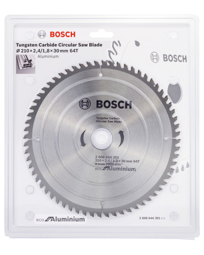 Пиляльний диск Bosch Eco for Aluminium 210x1.8/2.4x30 мм 64T