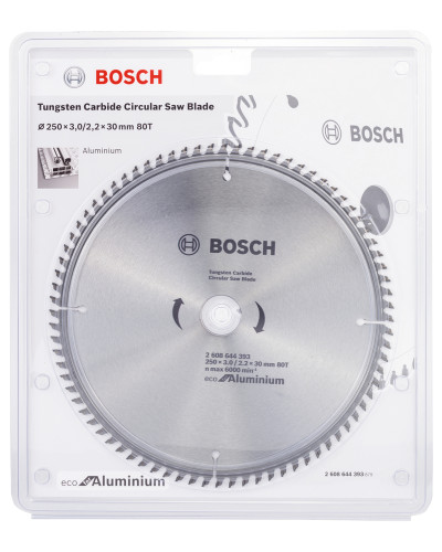Пиляльний диск Bosch Eco for Aluminium 250x2.2/3x30 мм 80T