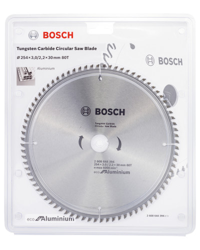 Пиляльний диск Bosch Eco for Aluminium 254x2.2/3x30 мм 80T