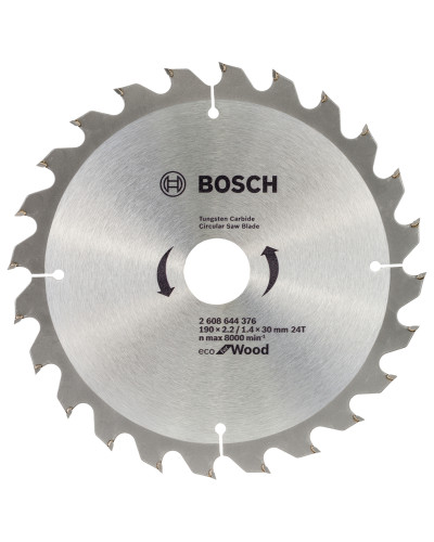 Пиляльний диск Bosch Eco for Wood 190x1.4/2.2x30 мм 24T