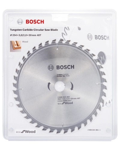 Пиляльний диск Bosch Eco for Wood 254x3.0/2.0x30 мм 40T