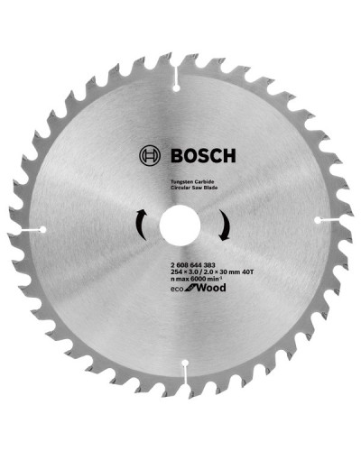 Пиляльний диск Bosch Eco for Wood 254x3.0/2.0x30 мм 40T