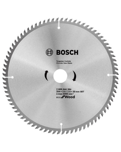 Пиляльний диск Bosch Eco for Wood 254x3.0/2.0x30 мм 80T