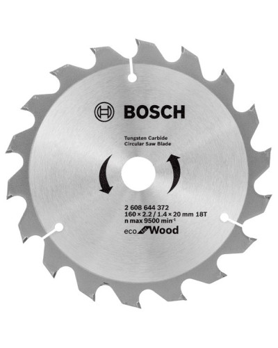 Пиляльний диск Bosch Eco for Wood 160x2.2/1.4x20/16 мм 18T