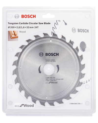 Пиляльний диск Bosch Eco for Wood 200x1.6/2.6x32 мм 24T