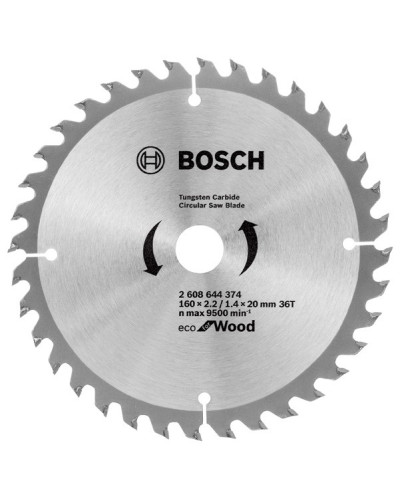Пиляльний диск Bosch Eco for Wood 160x2.2/1.4x20/16 мм 36T