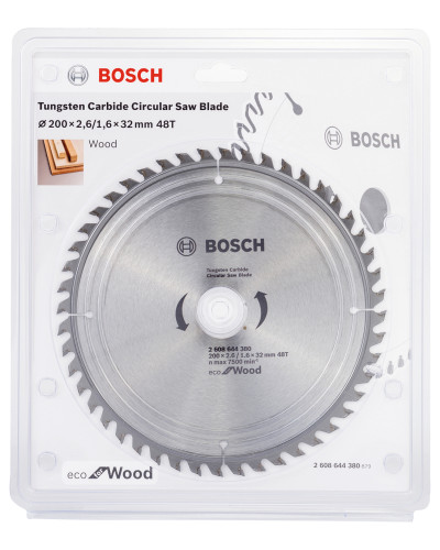 Пиляльний диск Bosch Eco for Wood 200x1.6/2.6x32 мм 48T