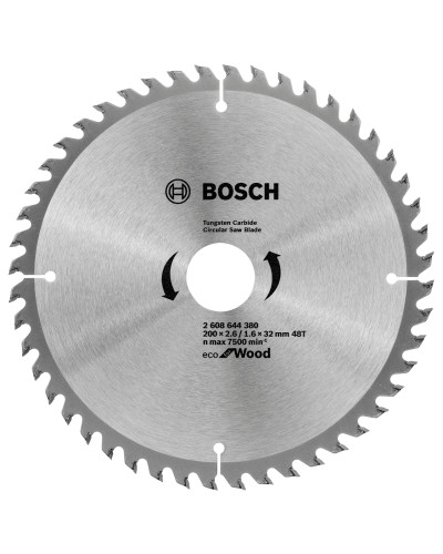 Пиляльний диск Bosch Eco for Wood 200x1.6/2.6x32 мм 48T