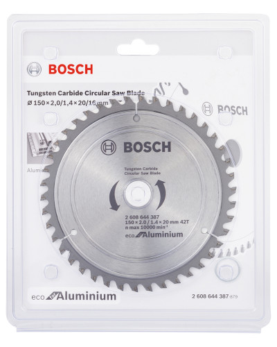 Пиляльний диск Bosch Eco for Aluminium 150x1.4/2x20/16 мм 42T