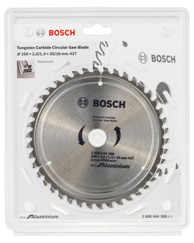 Пиляльний диск Bosch Eco for Aluminium 160x1.4/2x20/16 мм 42T