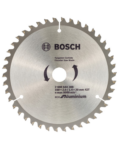 Пиляльний диск Bosch Eco for Aluminium 160x1.4/2x20/16 мм 42T