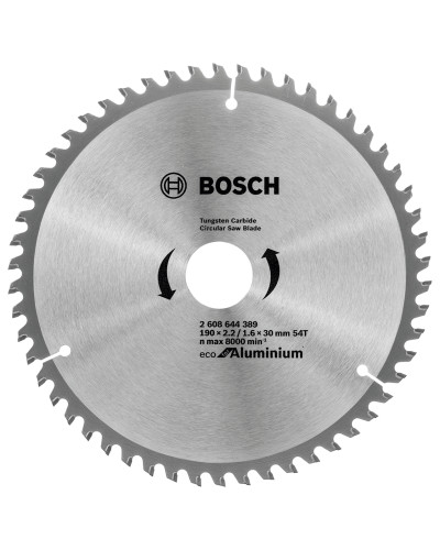 Пиляльний диск Bosch Eco for Aluminium 190x1.6/2.2x30 мм 54T