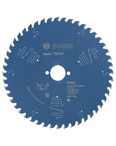 Пиляльний диск Bosch Expert for Wood 220x2.6/1.6x30 мм, 48 АТB