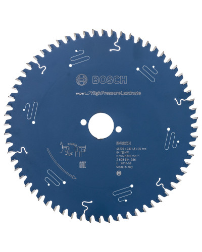 Пиляльний диск Bosch Expert for High Pressure Laminate 230x2.8/1.8x30 мм, 64 HLTCG