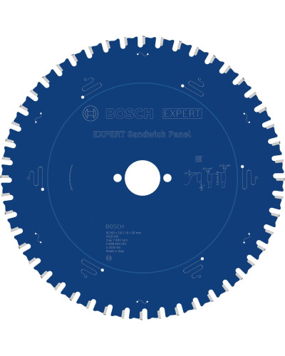 Пильный диск Bosch Expert Sandwich Panel 240x2.6/1.6x30 мм T48
