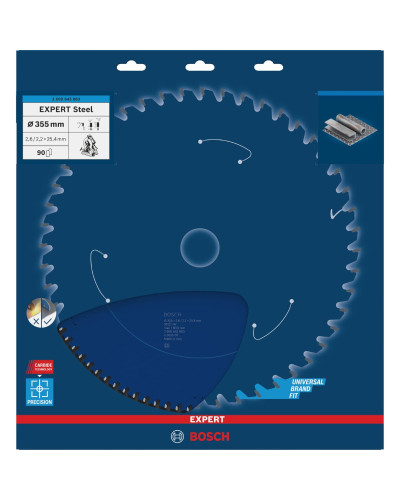 Пильный диск Bosch Expert Steel 355x2.6/2.2x25.4 мм T90