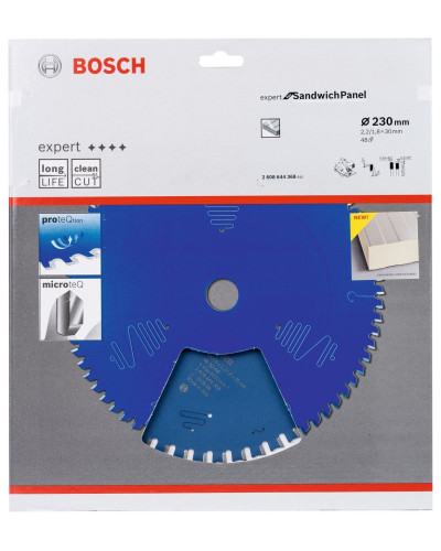 Пильный диск Bosch Expert for Sandwich Panel 230x2.2/1.8x30 мм, 48 HLTCG