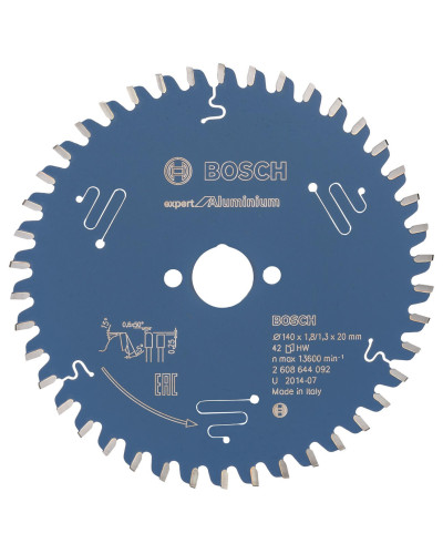 Пиляльний диск Bosch Expert for Aluminium 140x1.8/1.3x20 мм, 42 HLTCG