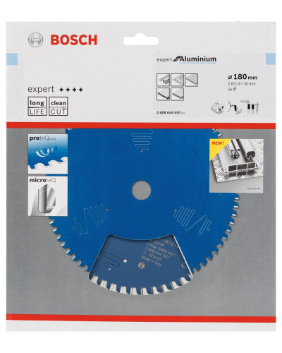 Пиляльний диск Bosch Expert for Aluminium 180x2.6/1.6x30 мм, 56 HLTCG