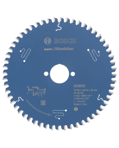 Пиляльний диск Bosch Expert for Aluminium 180x2.6/1.6x30 мм, 56 HLTCG