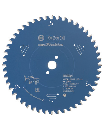 Пиляльний диск Bosch Expert for Aluminium 184x2.6/1.6x16 мм, 48 HLTCG