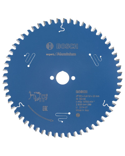 Пиляльний диск Bosch Expert for Aluminium 184x2.6/1.6x20 мм, 56 HLTCG