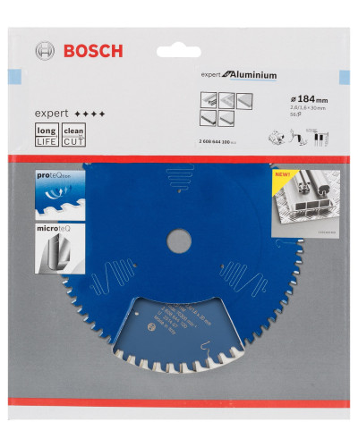 Пиляльний диск Bosch Expert for Aluminium 184x2.6/1.6x30 мм, 56 HLTCG