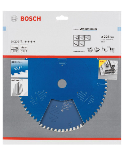 Пильный диск Bosch Expert for Aluminium 225x2.6/1.8x30 мм, 68 HLTCG
