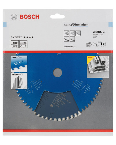 Пиляльний диск Bosch Expert for Aluminium 190x2.6/1.8xStar, 58 HLTCG