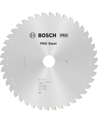 Пиляльний диск Bosch PRO Steel 203х2/1.4х25.4 мм Т42