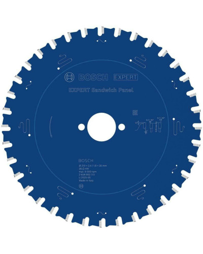 Пильный диск Bosch Expert for Sandwich Panel 210x2.4/1.8x30 мм, Т36