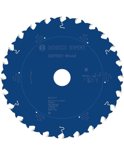 Пиляльний диск Bosch Expert Wood 216x2.6/1.6x30 мм, Т24
