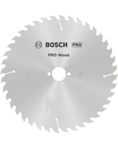 Пиляльний диск Bosch PRO Wood 250x3.2/3.2x30 мм, T40
