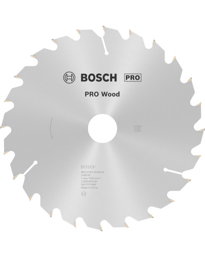 Пиляльний диск Bosch PRO Wood 210x2.8/1.8x30 мм T24