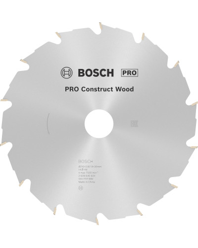 Пиляльний диск Bosch PRO Construct Wood 210x2.8/1.8x30 мм Т14