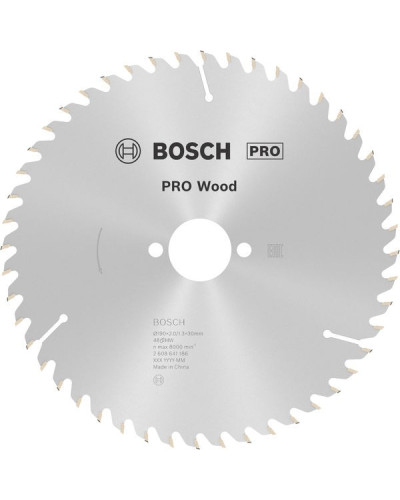 Пиляльний диск Bosch PRO Wood 190x2/1.3x30 мм T48