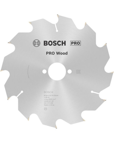 Пиляльний диск Bosch PRO Wood 190x2.6/1.6x30 мм T12